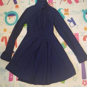 Express Shirt Dress Navy Blue XS